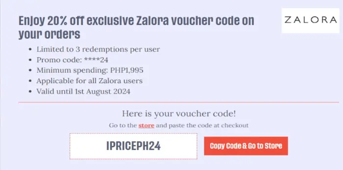 Zalora promo codes